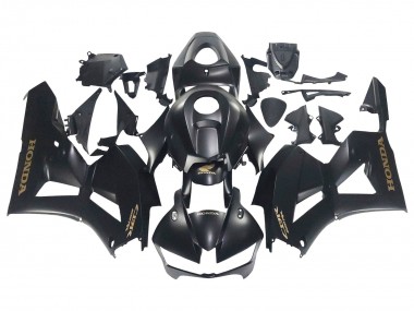 Best 2013-2023 Honda CBR600RR Motorcycle Fairings - Matte Black Gold Decals UK