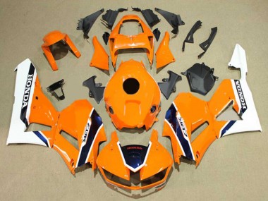 Best 2013-2023 Honda CBR600RR Motorcycle Fairings - White Orange Dark Blue UK