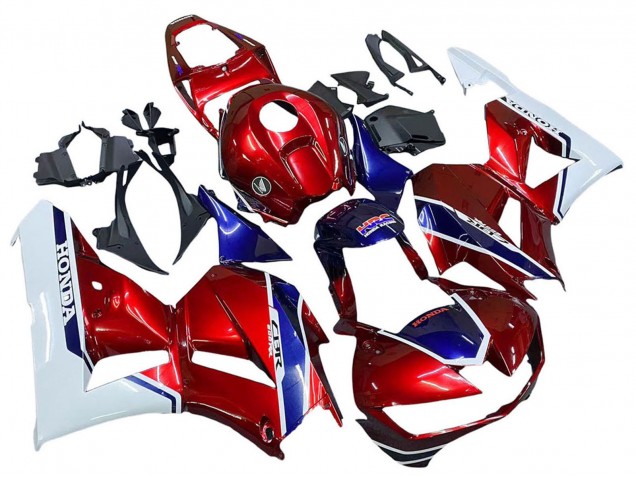 2013-2023 Honda CBR600RR Motorcycle Fairings - White Red Blue HRC UK