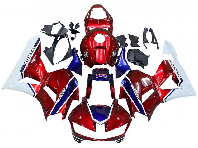 2013-2023 Honda CBR600RR Motorcycle Fairings - White Red Blue HRC UK