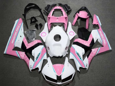 Best 2013-2023 Honda CBR600RR Motorcycle Fairings - White Pink UK