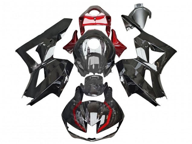 2013-2023 Honda CBR600RR Motorcycle Fairings - Glossy Black Red UK