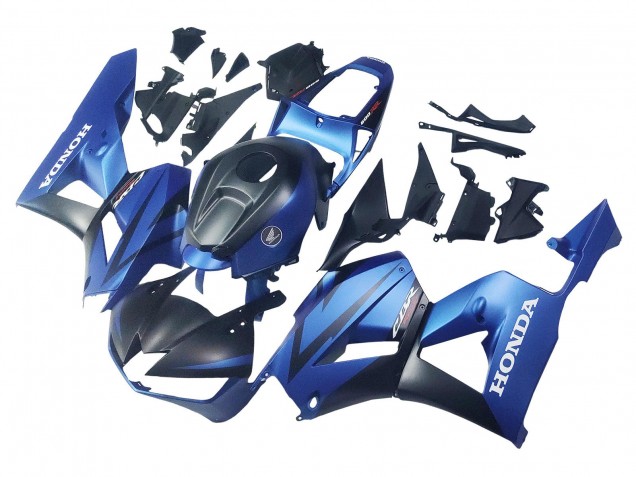 2013-2023 Honda CBR600RR Motorcycle Fairings - Blue Matte Black Racing UK