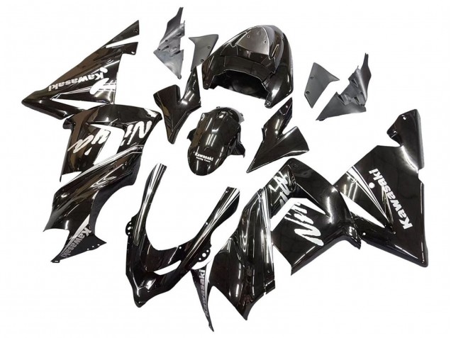 2004-2005 Kawasaki ZX10R Motorcycle Fairings - Glossy Black Ninja UK