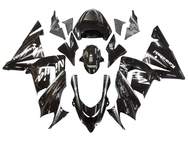 2004-2005 Kawasaki ZX10R Motorcycle Fairings - Glossy Black Ninja UK