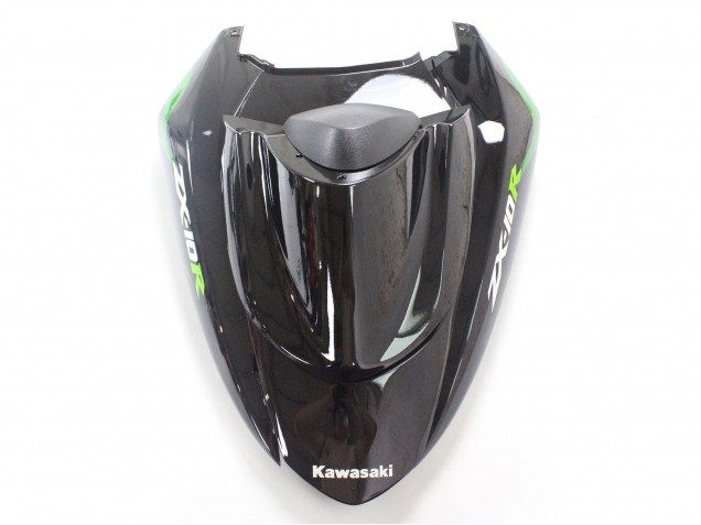 2004-2005 Kawasaki ZX10R Motorcycle Fairings - Black with Green Flame Ninja UK
