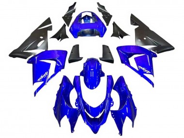 Best 2004-2005 Kawasaki ZX10R Motorcycle Fairings - Blue Black Ninja UK