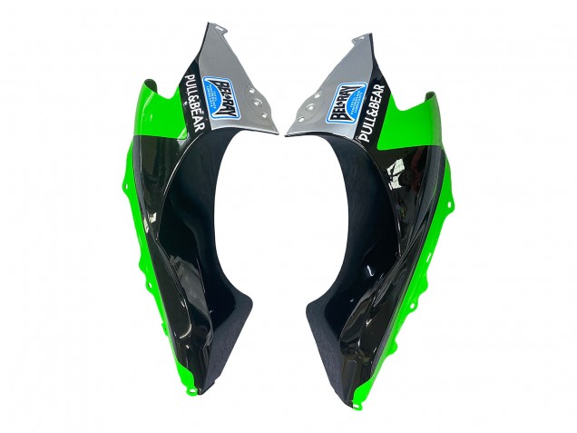 2004-2005 Kawasaki ZX10R Motorcycle Fairings - Green Silver Black 69 UK