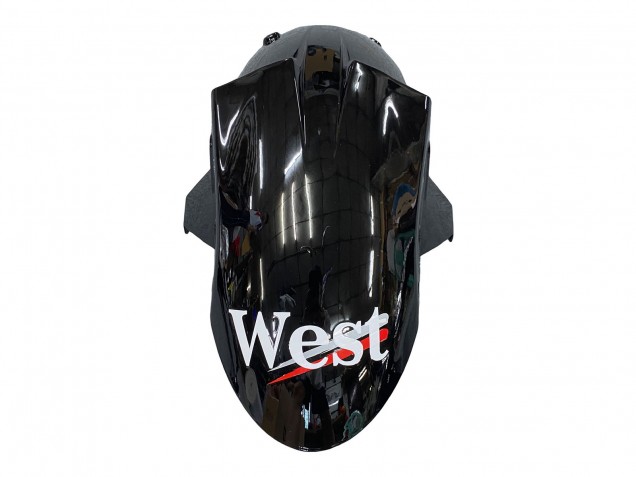 2006-2007 Kawasaki ZX10R Motorcycle Fairings - Glossy Black White West UK