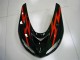 2006-2007 Kawasaki ZX10R Motorcycle Fairings - Glossy Black Red UK