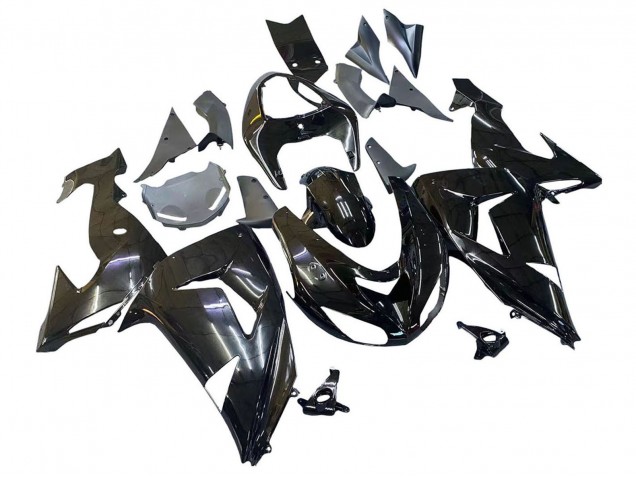 2006-2007 Kawasaki ZX10R Motorcycle Fairings - Glossy Black UK