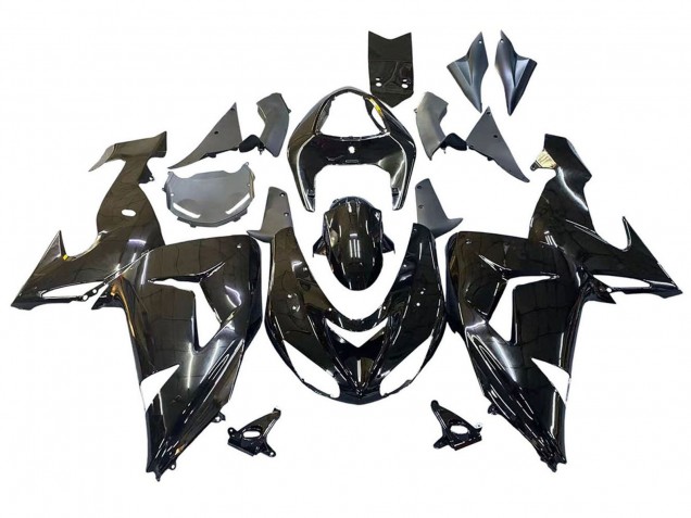2006-2007 Kawasaki ZX10R Motorcycle Fairings - Glossy Black UK
