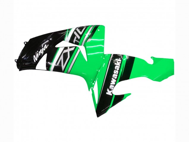 2006-2007 Kawasaki ZX10R Motorcycle Fairing Kits - Green White Black UK