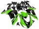 2006-2007 Kawasaki ZX10R Motorcycle Fairings - Green Black Elf Touch4 3M UK