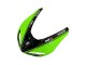 2006-2007 Kawasaki ZX10R Motorcycle Fairings - Green Black Elf Touch4 3M UK