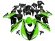 2006-2007 Kawasaki ZX10R Motorcycle Fairings - Green Black Elf Touch4 3M UK