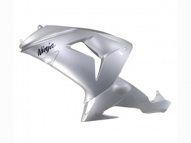 2006-2007 Kawasaki ZX10R Motorcycle Fairings - Silver Black Ninja UK