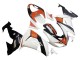 2006-2007 Kawasaki ZX10R Motorcycle Fairings - White Orange Black UK