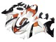 2006-2007 Kawasaki ZX10R Motorcycle Fairings - White Orange Black UK