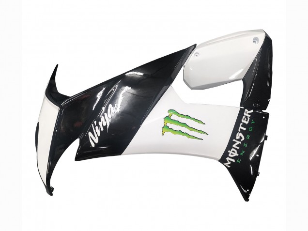 2008-2010 Kawasaki ZX10R Motorcycle Fairings - Glossy Black White Green Monster Elf UK