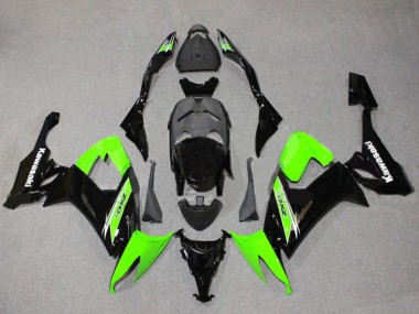 Best 2008-2010 Kawasaki ZX10R Motorcycle Fairings - Green Glossy Black UK