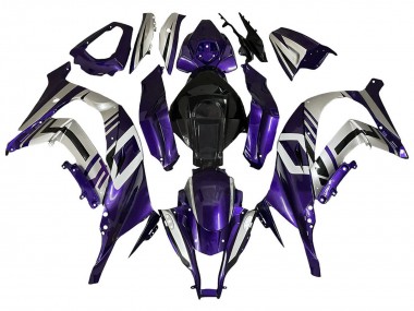 Best 2008-2010 Kawasaki ZX10R Motorcycle Fairings - Purple Silver Black UK