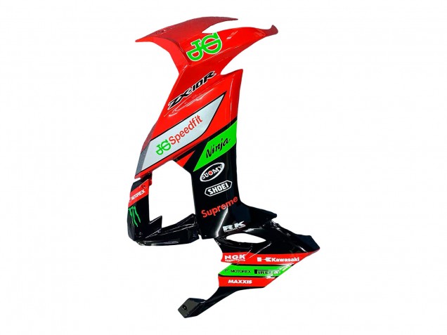 2008-2010 Kawasaki ZX10R Motorcycle Fairings - Red Green Black UK