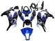 2011-2015 Kawasaki ZX10R Motorcycle Fairings - Blue White Glossy Black UK