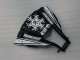 2011-2015 Kawasaki ZX10R Motorcycle Fairings - Glossy Black White Elf Snow Decal UK