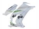 2011-2015 Kawasaki ZX10R Motorcycle Fairings - White Green Stripe Black Ninja UK