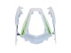 2011-2015 Kawasaki ZX10R Motorcycle Fairings - White Green Stripe Black Ninja UK