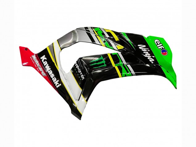 2016-2020 Kawasaki ZX10R Motorcycle Fairings - Green Yellow Red Black Elf Monster UK