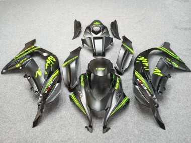 Best 2016-2020 Kawasaki ZX10R Motorcycle Fairings - Matte Black Green UK