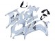 2016-2020 Kawasaki ZX10R Motorcycle Fairings - White Gold Black UK