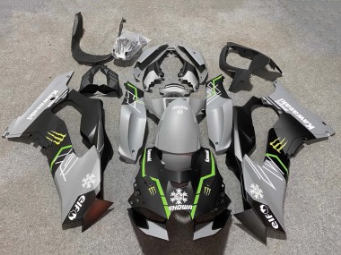 Best 2021-2025 Kawasaki ZX10R Motorcycle Fairings - Grey Matte Black Green White Elf Snow Monster UK