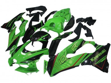 Best 2021-2025 Kawasaki ZX10R Motorcycle Fairings - Green Glossy Black UK