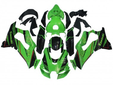Best 2021-2025 Kawasaki ZX10R Motorcycle Fairings - Green Glossy Black UK