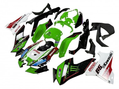 Best 2021-2025 Kawasaki ZX10R Motorcycle Fairings - Green Black White Red Blue Showr Elf Monster UK