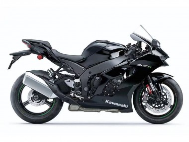 Best 2021-2025 Kawasaki ZX10R Motorcycle Fairings - Black White Green Decal UK