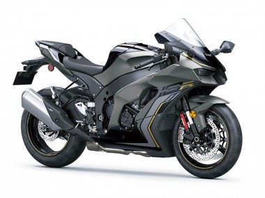 Best 2021-2025 Kawasaki ZX10R Motorcycle Fairings - Black Grey Gold UK