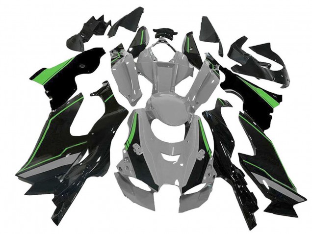 2021-2025 Kawasaki ZX10R Motorcycle Fairing - Grey Green Black UK