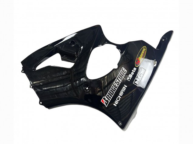 1998-1999 Kawasaki ZX6R Motorcycle Fairings - Glossy Black Yellow Elf Bridgestone UK