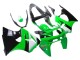 1998-1999 Kawasaki ZX6R Motorcycle Fairings - Green White Glossy Black UK