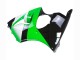1998-1999 Kawasaki ZX6R Motorcycle Fairings - Green White Glossy Black UK