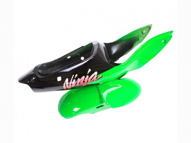 1998-1999 Kawasaki ZX6R Motorcycle Fairings - Green White Glossy Black UK