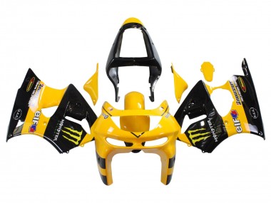 Best 1998-1999 Kawasaki ZX6R Motorcycle Fairings - Yellow Black Monster Elf Bridgestone UK