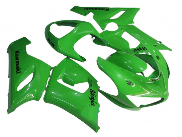 2005-2006 Kawasaki ZX6R Motorcycle Fairings - Green UK
