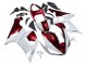 2005-2006 Kawasaki ZX6R Motorcycle Fairings - White Red UK