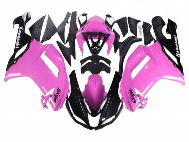Best 2007-2008 Kawasaki ZX6R Motorcycle Fairings - Black Pink Ninja UK