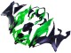 2019-2022 Kawasaki ZX6R Motorcycle Fairings - Green Matte Black UK